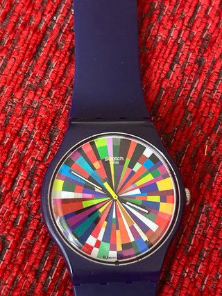 Reloj Swatch Unisex Azul Marino Multicolor