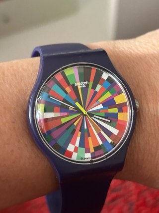 Reloj Swatch Unisex Azul Marino Multicolor