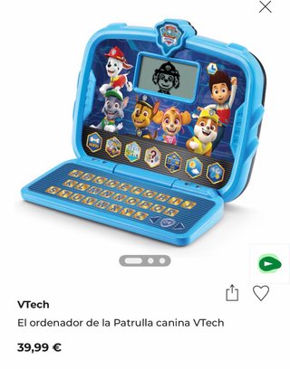 Ordenador portátil Paw Patrol infantil