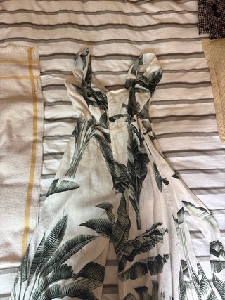 Mono Massimo Dutti hojas tropicales