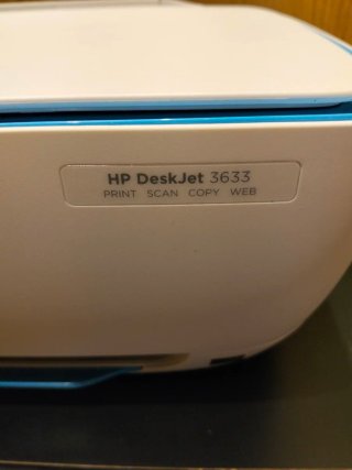 Impresora HP Azul y Blanca