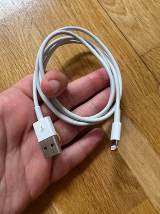 Cable Apple USB a Lightning Blanco