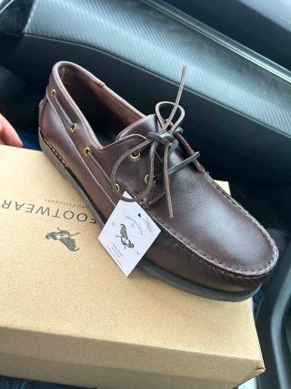 Zapatos náuticos Footwer marrones piel tipo Sebago