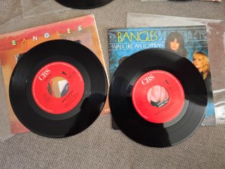 Bangles: lote 4 singles vinilo 7" 45 rpm
