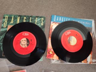 Bangles: lote 4 singles vinilo 7" 45 rpm