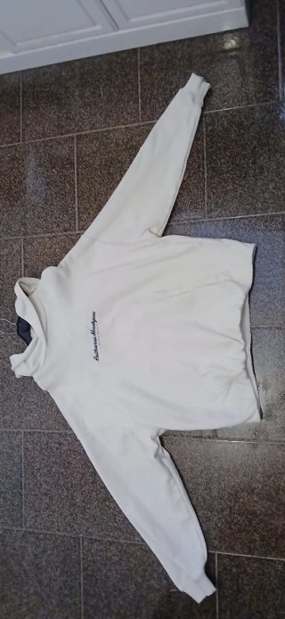 Sudadera Beige con Logo