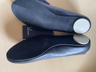 Manoletinas Fred Perry Piel Negra Mujer
