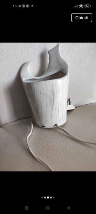 Base lampada ceramica multicolor