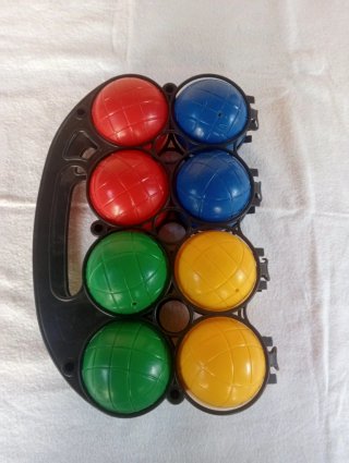 Gioco lotto 8 palline colorate