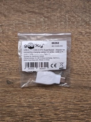 Adaptador Goobay USB-C a USB A OTG
