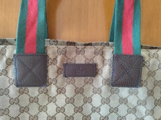 Borsa Gucci Doppia G Beige/Rosso/Verde