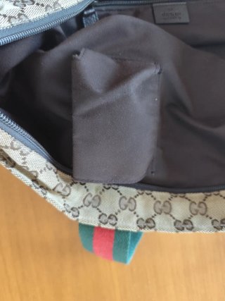 Borsa Gucci Doppia G Beige/Rosso/Verde