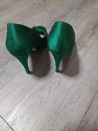 Zapatos Pura Lopez Verdes Abiertos