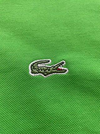 Polo Lacoste Vintage Talla M Verde