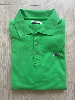 Polo Lacoste Vintage Talla M Verde