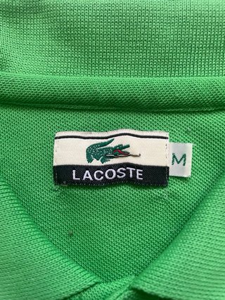 Polo Lacoste Vintage Talla M Verde