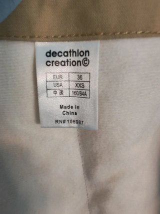 Chaqueta de nieve Quechua beige y blanca