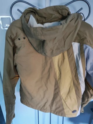 Chaqueta de nieve Quechua beige y blanca