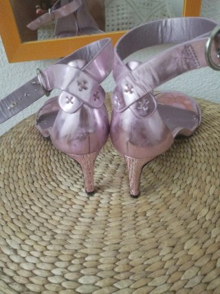 Zapatos Zara Talla 40 Mujer Rosa