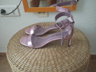 Zapatos Zara Talla 40 Mujer Rosa