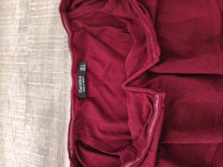 Top Bershka volante corto rojo Talla XS