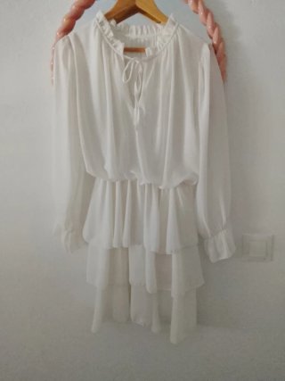 Vestido blanco hippie sin estrenar