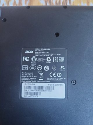 Portátil Acer Negro/Plateado