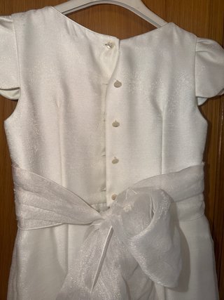 Vestido de Comunión Blanco y Rosa