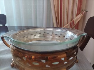 Juego 3 piezas vintage mesa