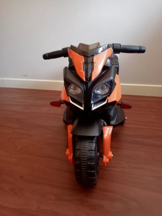 Moto Eléctrica Infantil HOMCOM 6V Naranja