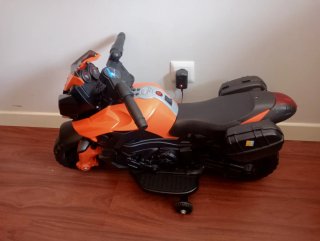 Moto Eléctrica Infantil HOMCOM 6V Naranja