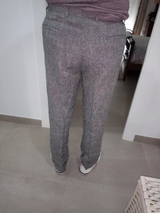 Pantalones de lino tipo rockabilly