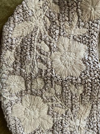 Bolso de rafia Hoss con flores
