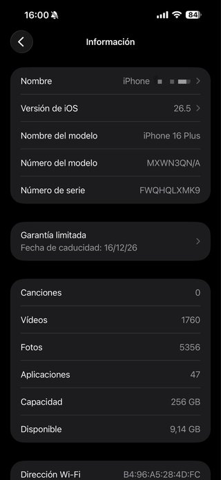 iPhone 16 Plus 256GB