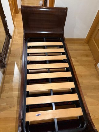 Cama nido caoba 2 camas 80cm + somieres