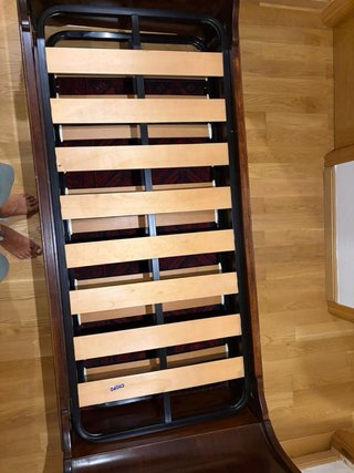 Cama nido caoba 2 camas 80cm + somieres