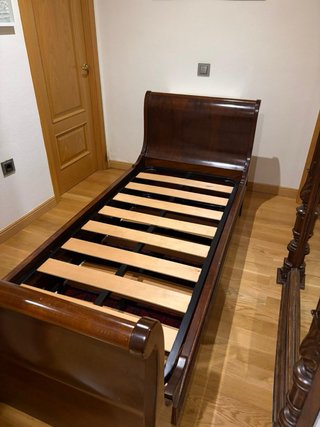 Cama nido caoba 2 camas 80cm + somieres