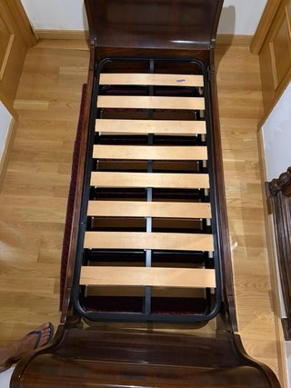 Cama nido caoba 2 camas 80cm + somieres