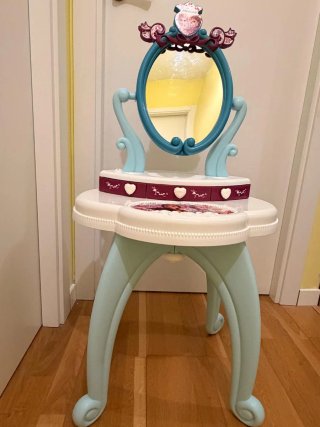 Tocador infantil Frozen con taburete