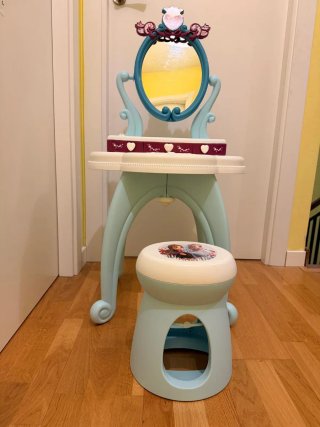 Tocador infantil Frozen con taburete