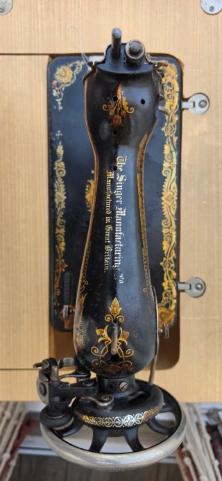 Máquina de coser antigua Singer