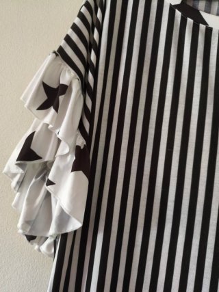 Blusa Curvi Talla 56 S/M Rayas Estrellas
