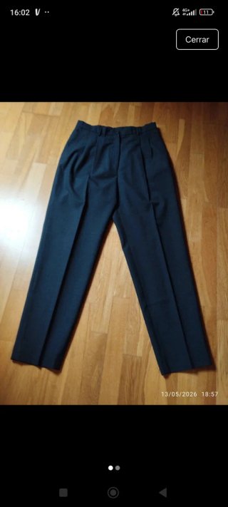 Pantalón clásico gris Mujer T.40 El Corte Inglés