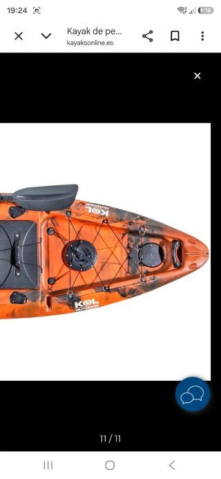 Kayak KOL Outdoor A PEDALES