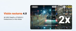VANTRUE N4 Pro S Dashcam 3 Canales 4K  HDR WIFI