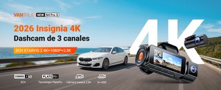 VANTRUE N4 Pro S Dashcam 3 Canales 4K  HDR WIFI