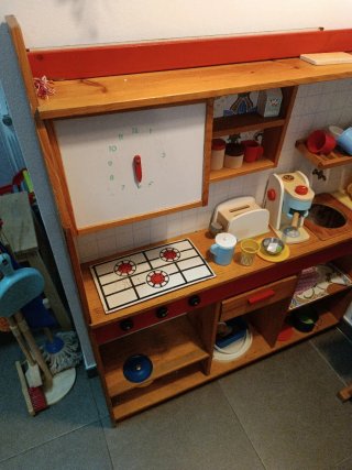Cocina y tienda de madera