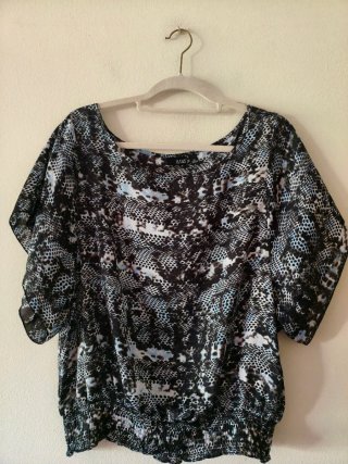 Blusa ANA Talla Única Estampada Goma Inferior
