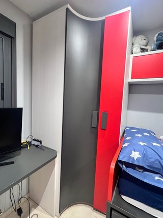 Dormitorio juvenil cama nido amplio