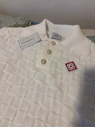 Polo Casablanca Blanco Texturizado